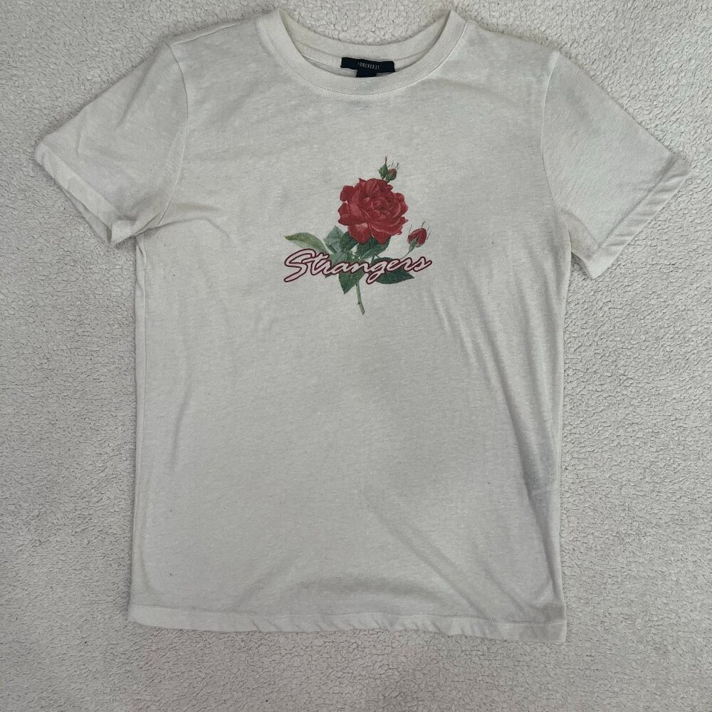 White Graphic T Shirt